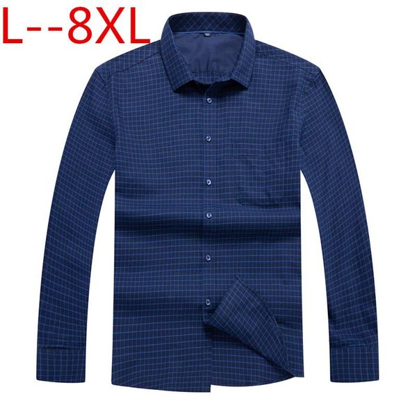 

plus 10xl 8xl 6xl 5xl 4xl men shirt brand 2018 male long sleeve shirts casual slim fit blue red man dress shirts, White;black