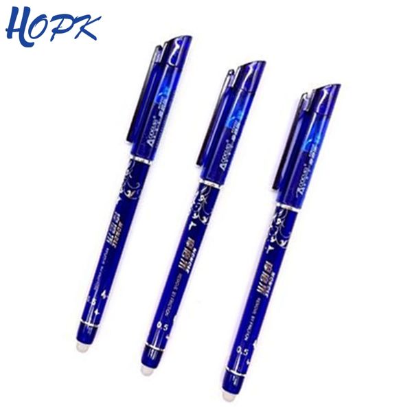 

3pcs/set erasable gel pen refills is red blue ink blue /black a magical writing neutral pen for school office stationery