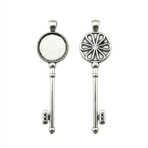 

6 шт. кабошон камея базовый лоток безель пустые оптовые партии навалом ключевых лепесток сторона на внутренний размер 20 мм круглый ожерелье, Slivery;crystal