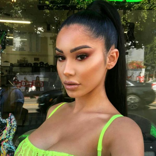 140g 24 Long Straight Ponytail Clip In Kinky Pony Tail Hair