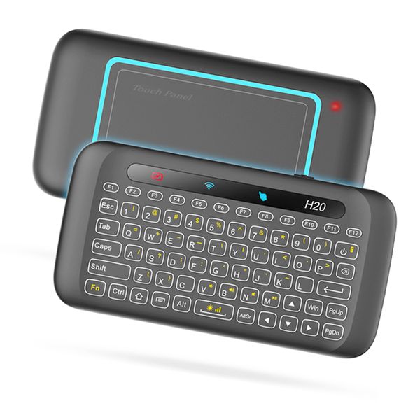 

h20 wireless mini keyboard touchpad with backlight function