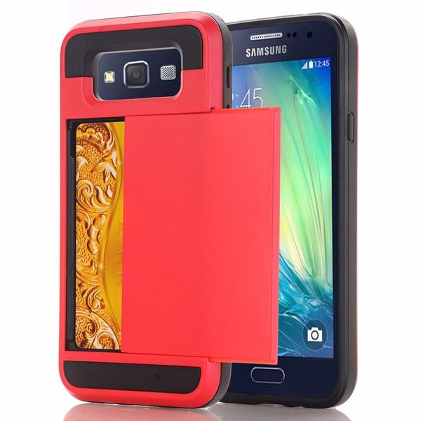 

2018 global hits for iphone 6 plus case muliti color options sliding card slot mobile case shockproof hybrid tpu+pc phone case