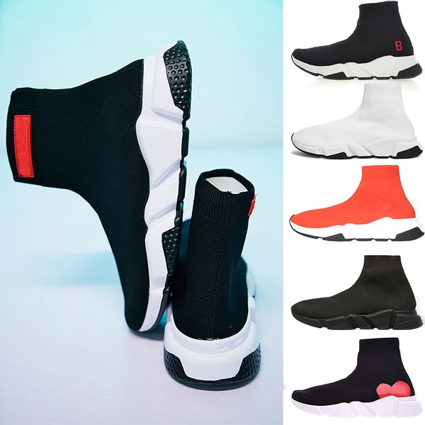 

High Quality Luxury Sock Shoe Speed Trainer Running Sneakers Speed Trainer Sock Race Runners black Shoes men and women Sports Shoes 36-45