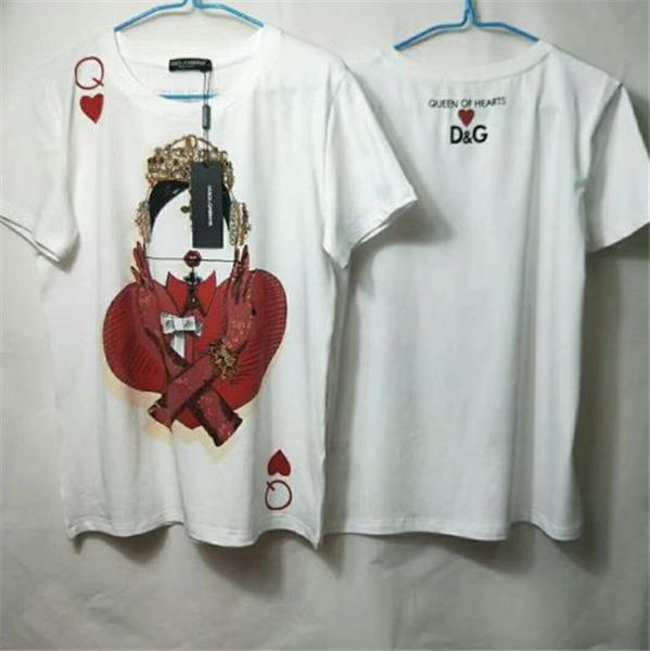 

Spring ummer fa hionable tyle poker printed man woman t hirt cotton hort leeve man woman witcht hirt