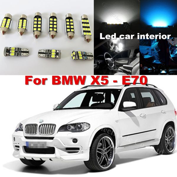 2019 Wljh 20x Pure White Canbus No Error Car Dome Vanity Puddle Footwell Trunk Led Interior Light Kit For Bmw X5 E70 2007 2013 From Wljh 17 36