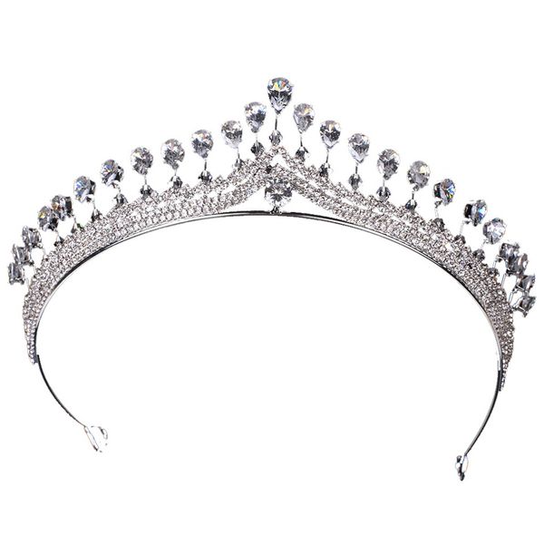 

bridal headband crystal rhinestone shiny hairband headdress hair accessories for prom engagemengt anniversary wedding, Golden;white