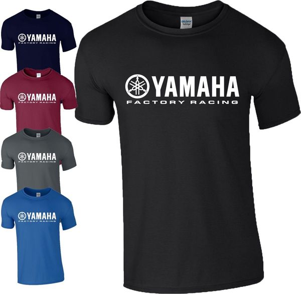 

Yamaha завод гоночный логотип футболка MotoGP мотоцикл мотоцикл мужские дамы топ смешн