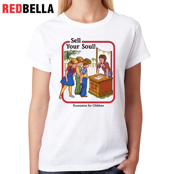

redbella vintage retro female t-shirt chic funny parody print coon hipster cool short sleeve graphic t shirt women, White