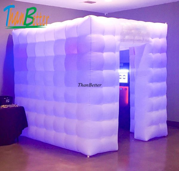

Thanbetter 2 4x2 4 cube tube led inflatable photo booth enclo ure made in china inflatable factory for ale price
