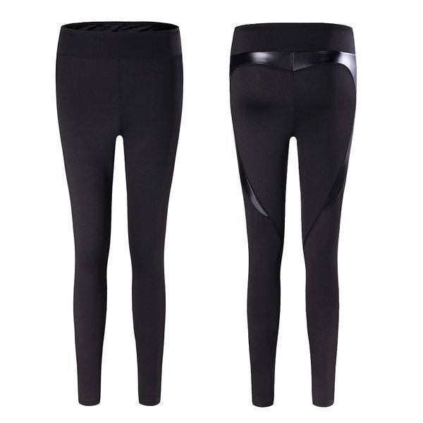 

fitness ladies yoga pants tights leggings women elastic waist quick dry sport running jogging workout training slim pants, White;red