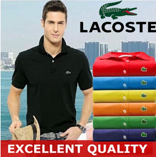 

Men Shirt 2019 Solid Color Business Dress Casual Brand Clothing short Sleeve Camisa Social Masculina 5XL N461 polo shirt