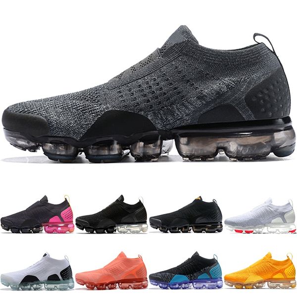 

Nike Air Max Vapormax Moc 2.0 Airmax VM MOC 2.0 Мужские женские кроссовки Core Triple Black White Wheat Grey Oreo Дешевы