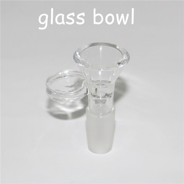 4 mm dicke klare Glasschüssel Schüssel mit 14 mm 18 mm männliches Gelenk für Bongöl Rig