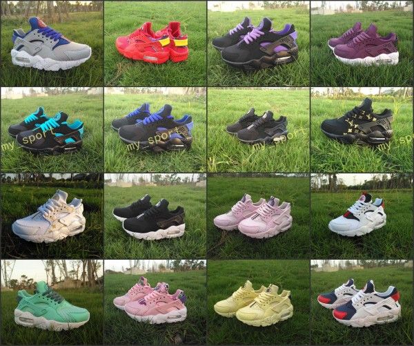 

Новая молодежь дети Воздуха Huarache кроссовки обувь для мальчиков Grils аутентичные все белые детские кроссовки сапоги Huaraches Спорт кроссовки