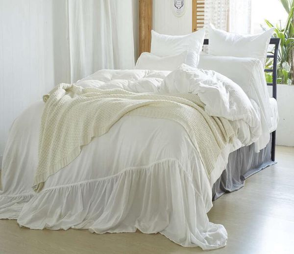 

моющиеся сплошной цвет постельных принадлежностей 3 шт. microfiber постельное белье nordic стиль пододеяльник комплект простыня