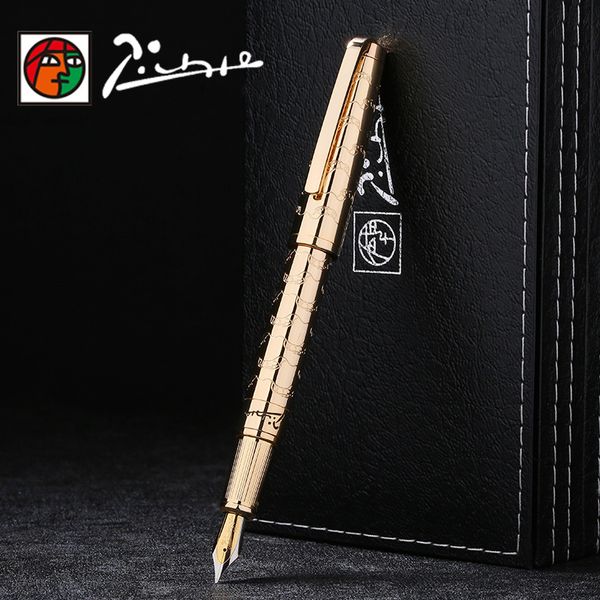 

picasso luxury full metal iraurita fountain pen 0.5mm ink pens dolma kalem caneta tinteiro stationery signing pens 1040