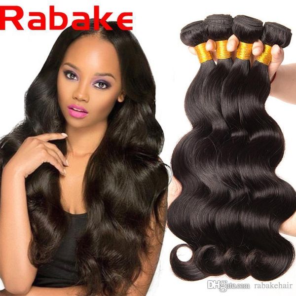 Rabake Top Quality Human Hair Body Wave 100 Natural Weave Hair