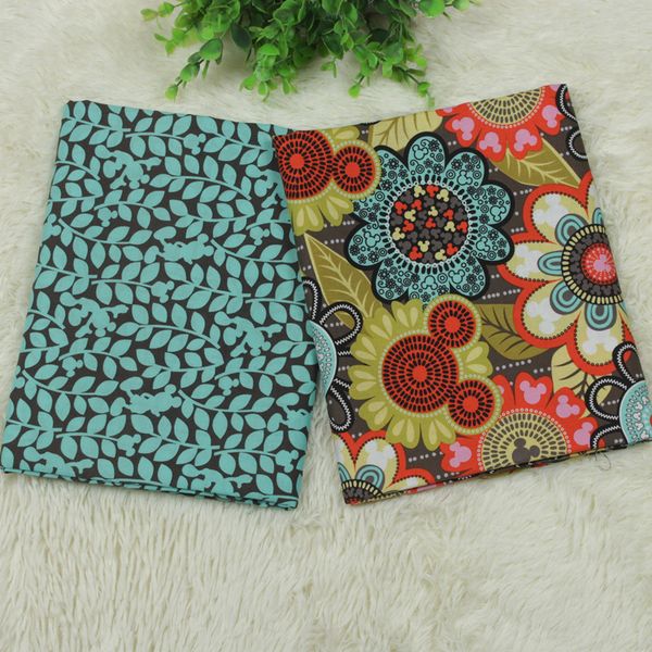 

140cm width Cartoon Pattern flower check Cotton fabric for diy cloth,clothing/pillow/handbag/bed special purpose fabrics