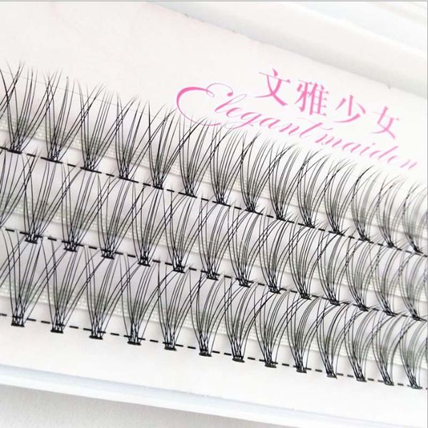 

10 flares/stand individual false fake eyelashes 6-13mm corner flare cluster lashes beauty tools false eyelashes