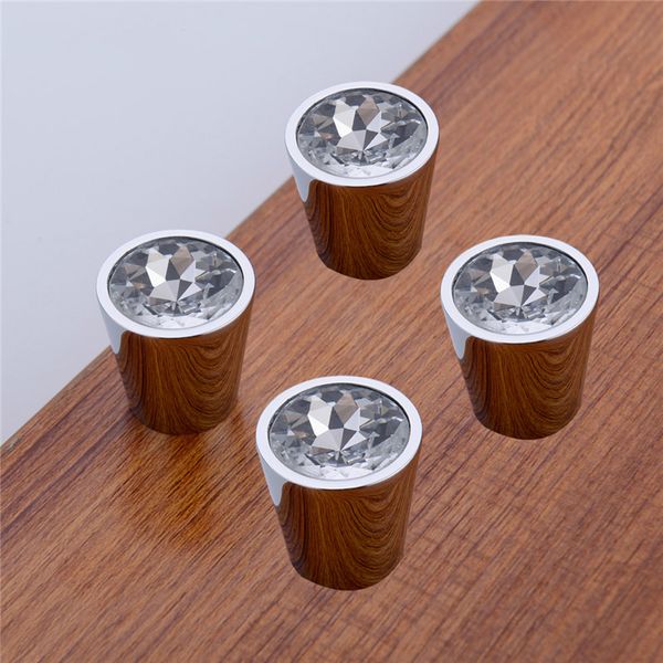 

luxury czech crystal chrome finish round cabinet door knobs and handles furnitures cupboard wardrobe drawer pull handle