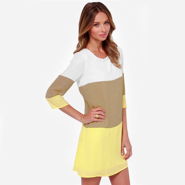 womens yellow dress shirt