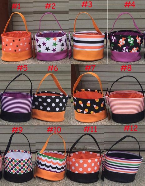 

Halloween ba ket bag diy orange chevron polka dot torage bag jute rabbit ear ba ket put candy egg torage