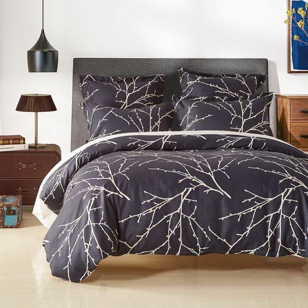 

elegant nordic trees paern home dorm bedding duvet cover set with pillow case sham uk us size