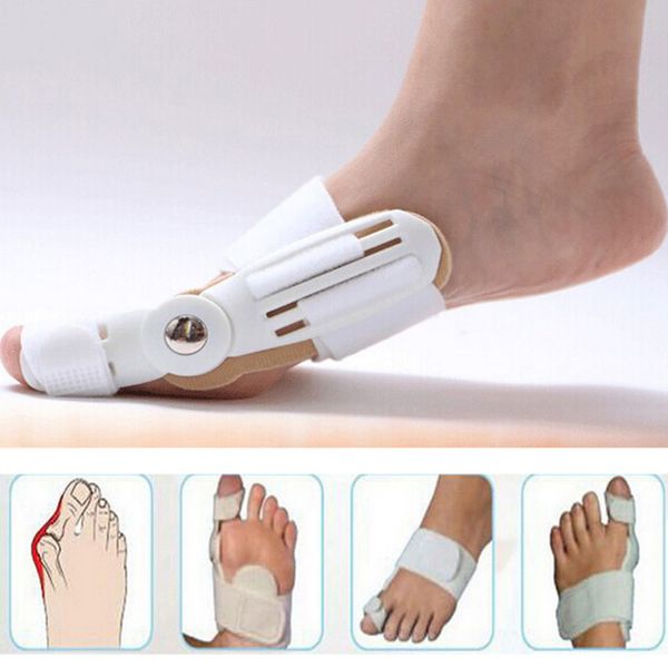 

2018 2pcs toe hallux valgus orthosis toes corrector foot thumb corrector toes aligner support bunions repair care toe separator