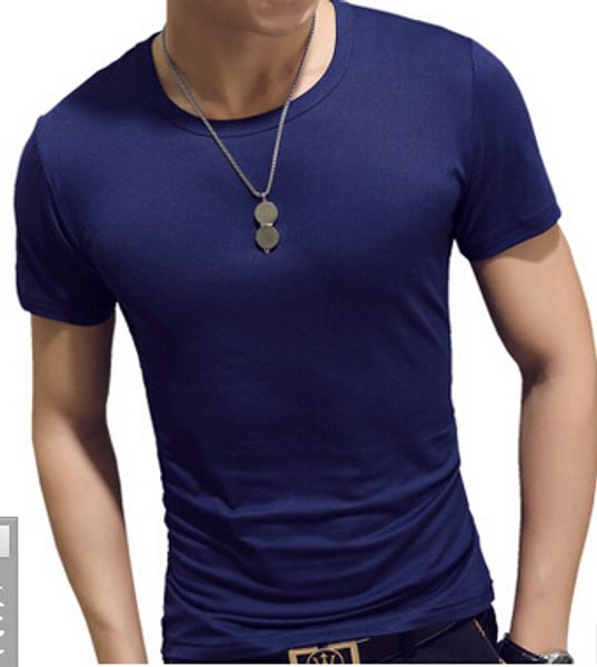 

ecttc 14 colors solid color cotton t shirt mens black white t-shirts male summer tee boy hip hop man tshirt top, White;black