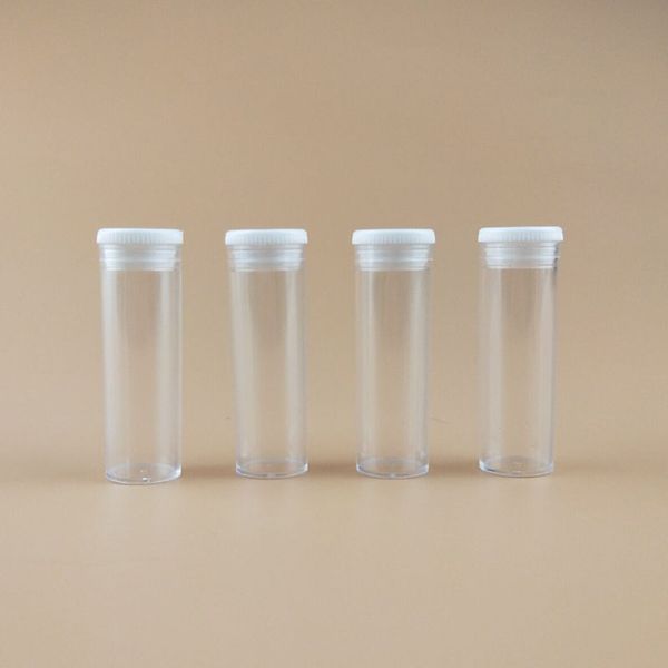 

sample tube 8ml volume plastic bottles with cap transparent container powder vials fast shipping f1627