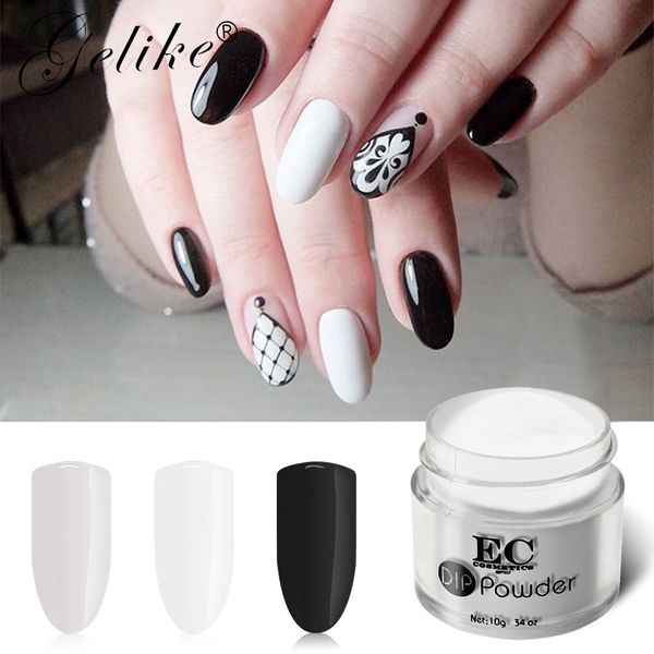 

gelike 10g christmas colors dipping powder without lamp cure nails dip powder natural dry, Silver;gold