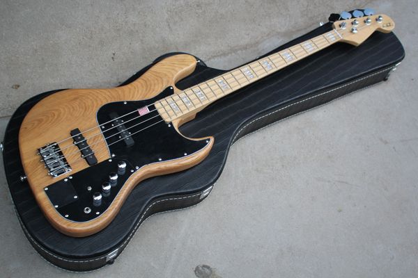 

custom 4 strings ash точность тела маркус миллер подпись natural jazz электрическая бас-гитара кленовый шейный черный pickguard