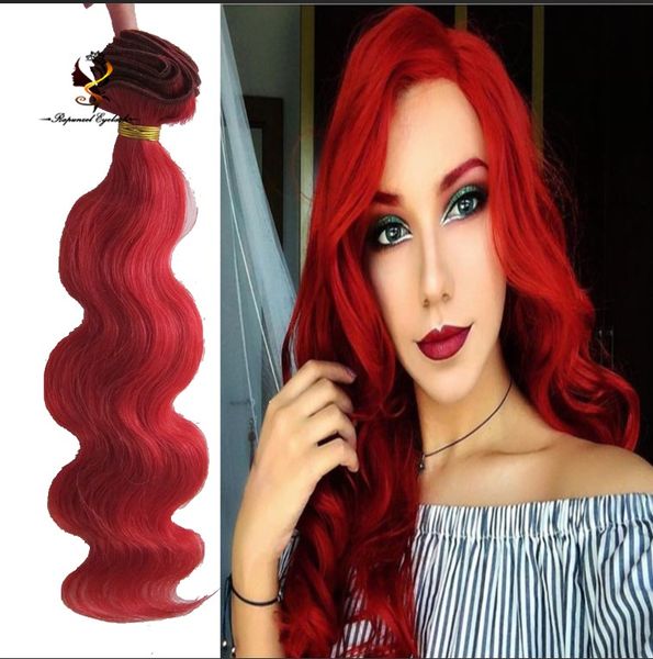 Cheap Red Body Wave Hair Weave Brazilian Human Hair Sew In Weave Curly Hair Weaves Curly Weave From Qdrapunzelhair 39 24 Dhgate Com