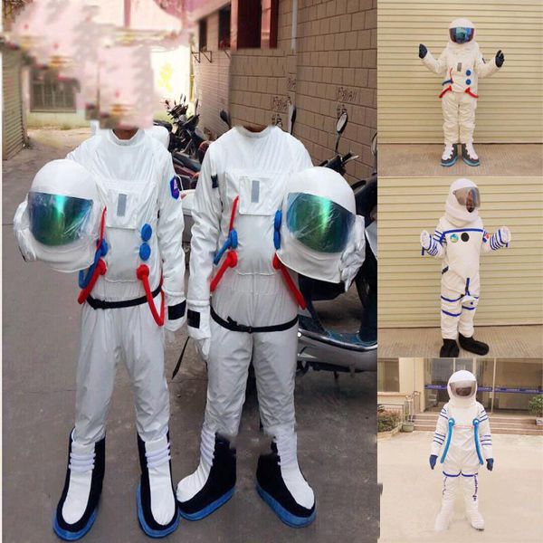 2018 Heißer Verkauf Raumanzug-Maskottchenkostüm Astronauten-Maskottchenkostüm mit Rucksack mit Logo-Handschuh, Schuhen, kostenloser Versand für Erwachsene