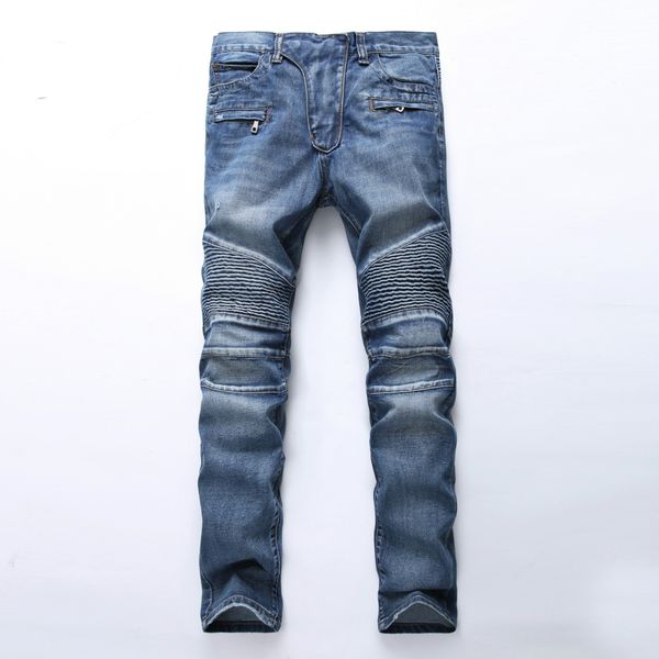 Designer-Marken-Herrenjeans, manuelle Paste, Kristall, goldene Flügel, schwarze Robin-Jeans, Herrenmode, Krimi-Reißverschlusshose