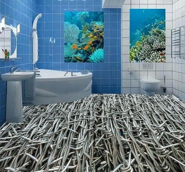 

обои для гостиной модные творческие железные ногти 3d пол номера-hd обои современный 3d