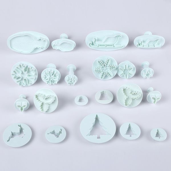 

22pcs cake fondant decorating sugar craft plunger tools multifunctional basic cake decoration tools with different size