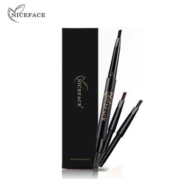 

niceface brand makeup eyebrow automatic pro waterproof pencil makeup 4 style paint eyebrow pencil cosmetics brow eye liner tools