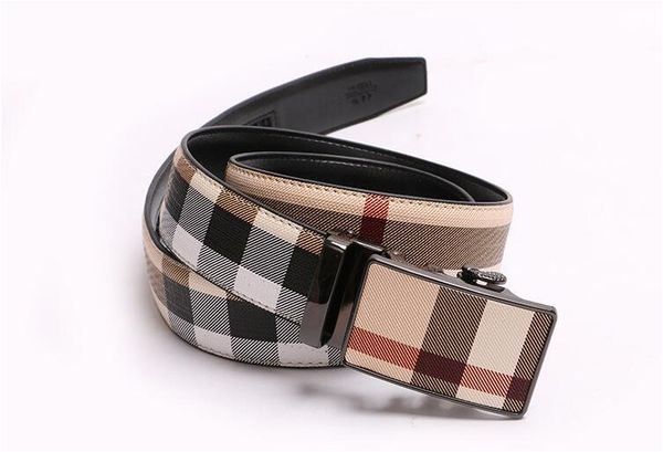 

2018 Англия Полосы Стиль Ремни Высокого Качества Мужчины Натуральная Кожа Ремень А