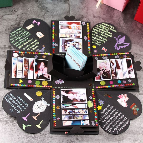 

diy surprise love explosion box gift explosion for anniversary scrapbook diy p album birthday gift wrap finished box wx9-1076