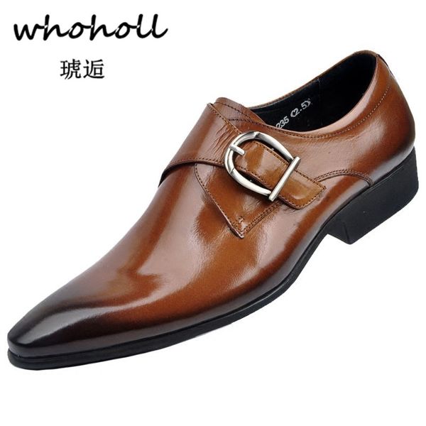 Mode Kleid Toe Marke Von Neue Großhandel Whoholl Oxfords Point Männer 38 Für Party 2018 Business Größe Brown Klassische Schuhe Herren 48 O8N0wmvn
