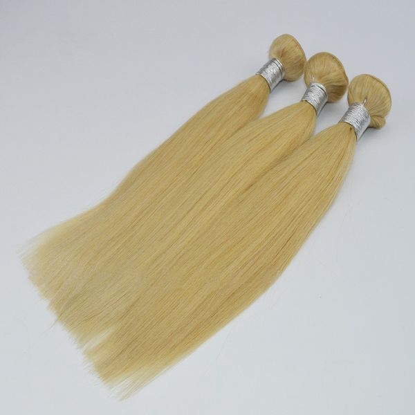 

brazilian straight human hair weaves honey blonde 613# body wave hair 3 bundles colored brazilian honey blonde virgin hair weft deals, Black
