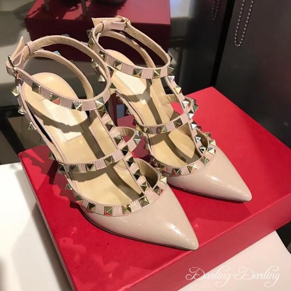 

new 2018 woman summer sandals rivets big bowknot flip flops beach sandalias femininas flat jelly designer sandals with logo, Black