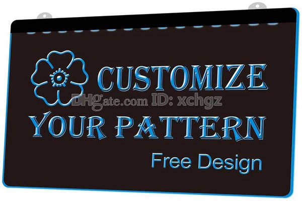 

[F000] 40x30cm Customize Your Logo, Signs or Pattern Plaque NEW 3D Engraving LED Light Sign Customize on Demand 8 colors