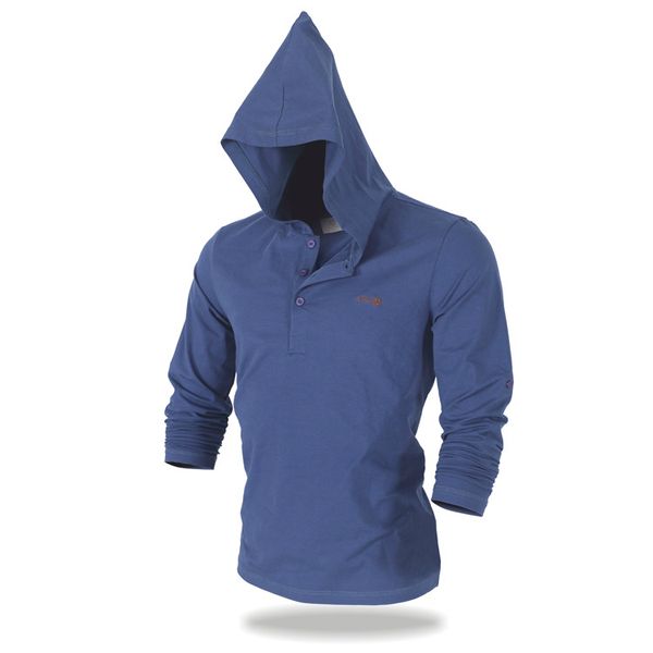 

spring&autumn outdoor sports trekking long sleeve hoodie t-shirt men hiking anti-uv wicking t shirt camping climbing camiseta, Gray;blue