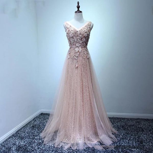 2020 Blush Mulheres Rosa Vestido Uma linha longa cabida Formal Maxi Prom vestidos para a ocasião especial Vestidos de Noiva frete grátis Rápido