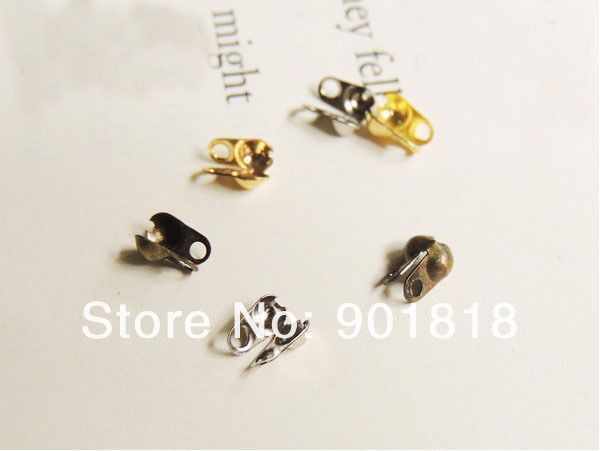 

200pcs/lot gold/silver/black connectors clasps fitting 3.2mm ball chain jewelry accessories f920c