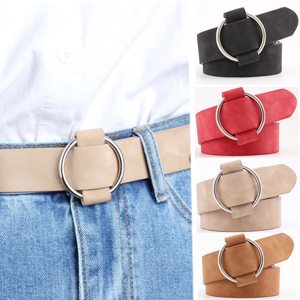

women belts leather metal pin buckle waist belt waistband casual ladies girls female belt muti colors, Black;brown
