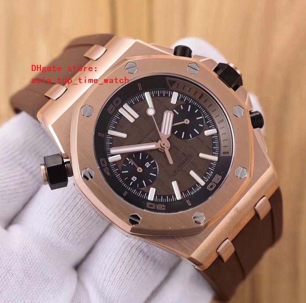 

6 цвет последняя версия AAA часы 42 мм 18 k золото механические автоматические мужские часы высокого качества нет хронограф