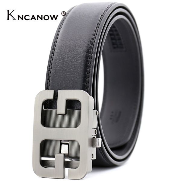 

kncanow 105-140cm brand belt strap male genuine leather ceinture men fashion ly55-561672-1 belts man casual business lon, Black;brown